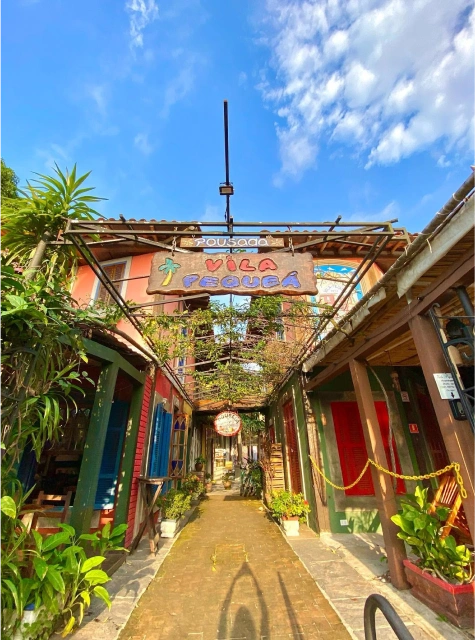 entrada pousada em ilhabela vila pequea